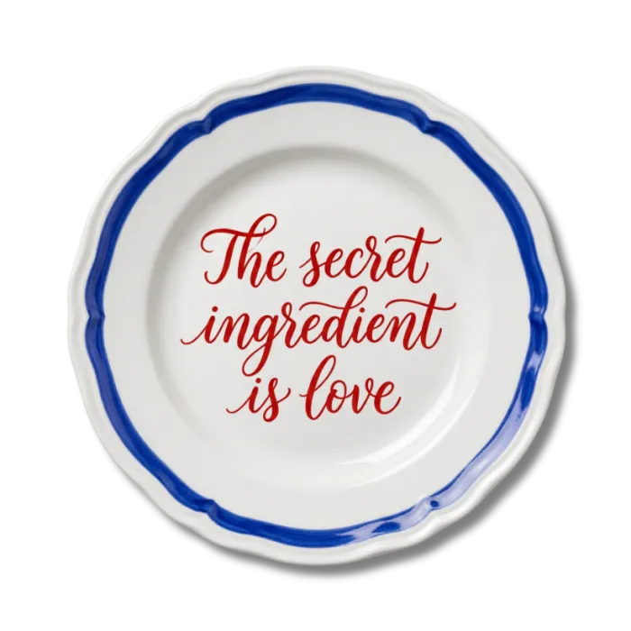 Decorative plate: the secret ingredient is love